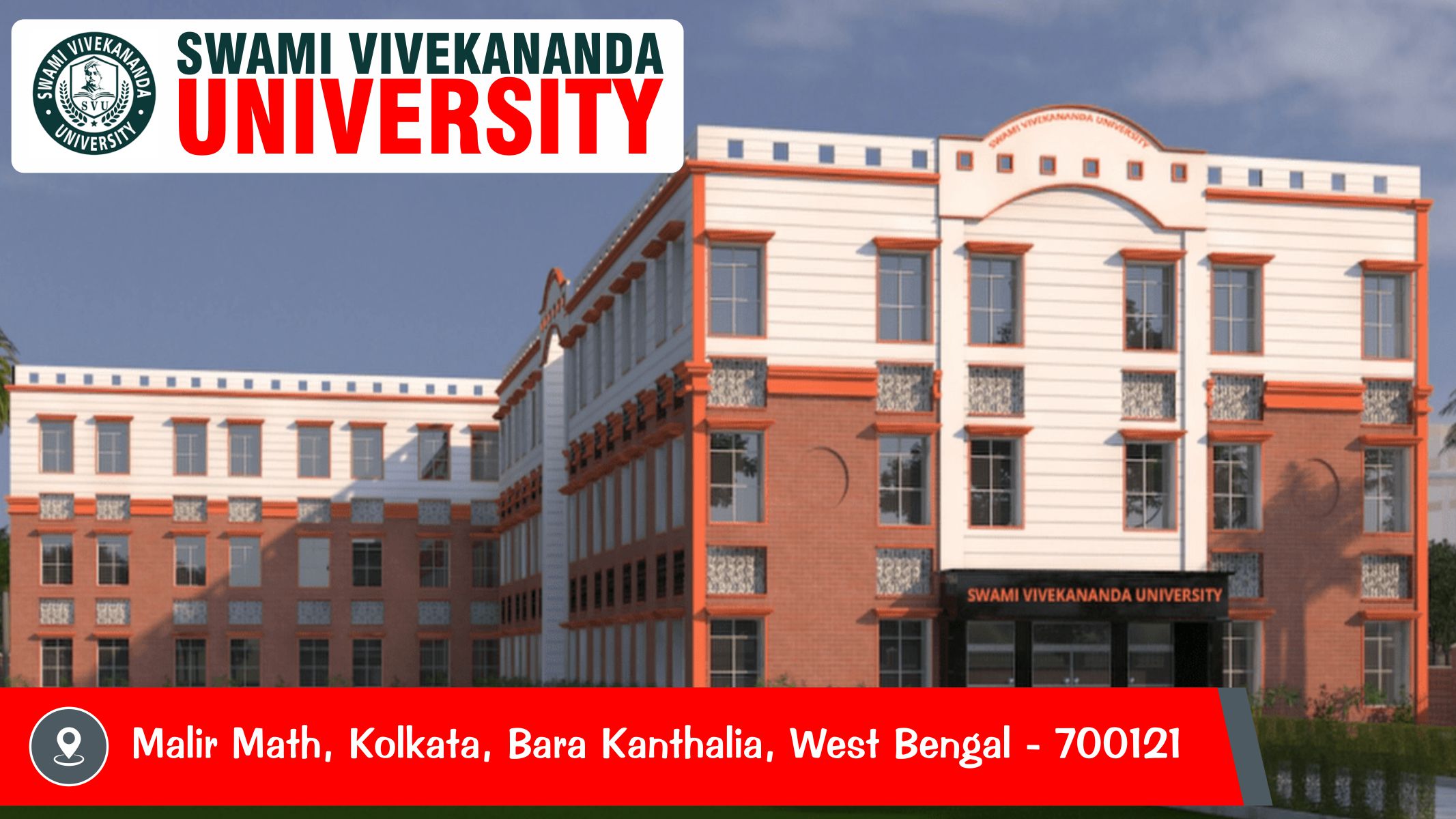 out side view of Swami Vivekananda University - SVU Kolkata